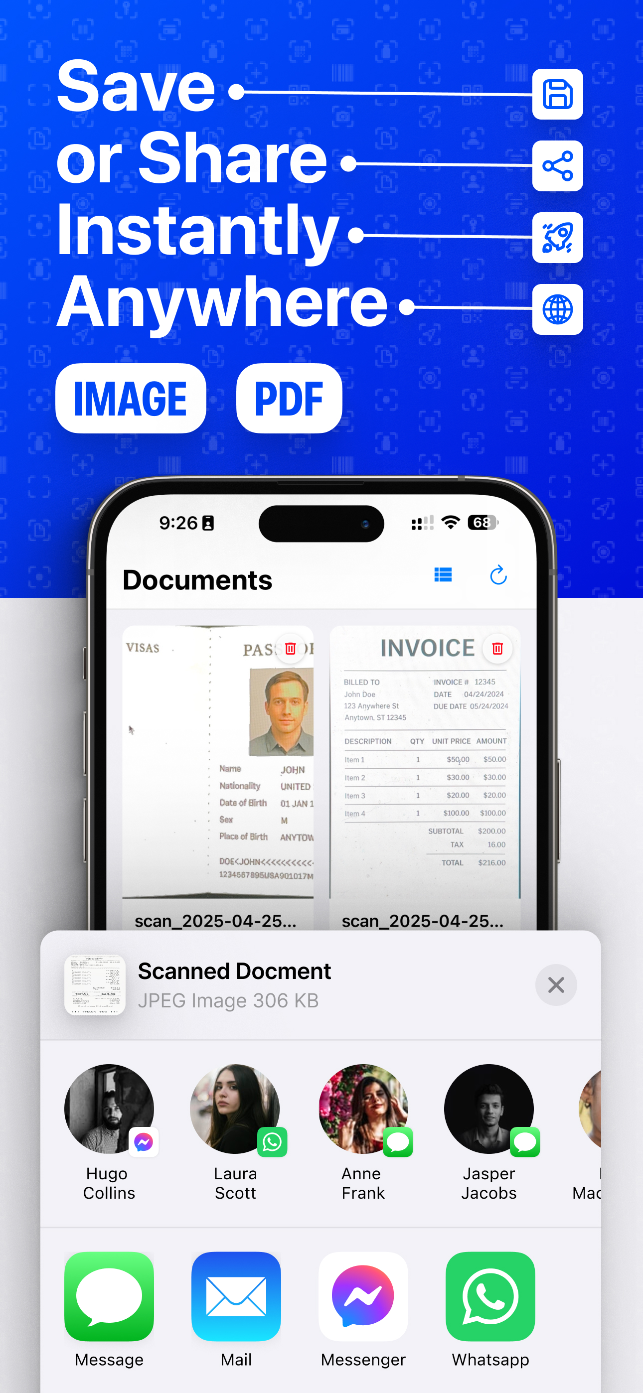 Save & Share Anywhere